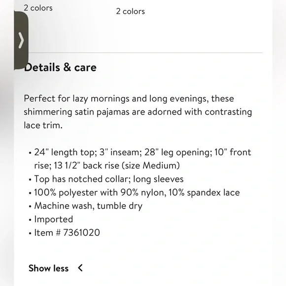 In Bloom satin shorts pajamas - Picture 5 of 7